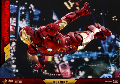 Iron Man 2: Iron Man Mark IV with Suit-Up Gantry von Hot Toys, weitere Produktansicht 20