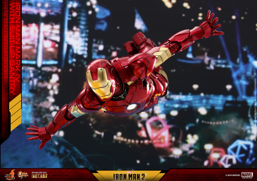 Iron Man 2: Iron Man Mark IV with Suit-Up Gantry von Hot Toys, weitere Produktansicht 21
