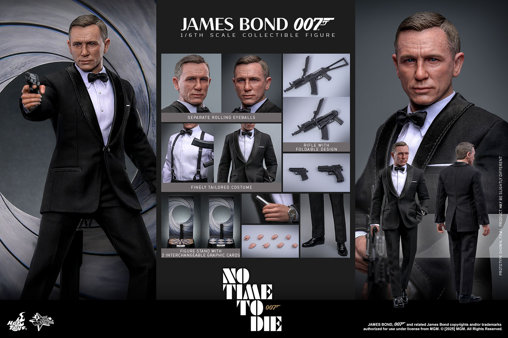 James Bond - Keine Zeit zu sterben: 007 James Bond, 1/6 Figur von Hot Toys