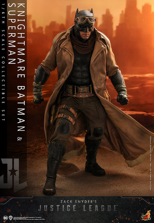 Zack Snyders Justice League: Knightmare Batman und Black Suit Superman, 1/6 Figur von Hot Toys