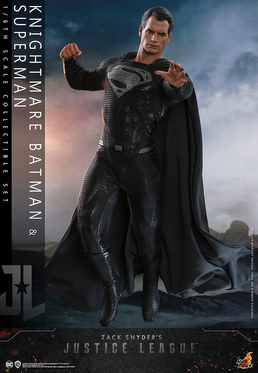 Zack Snyders Justice League: Knightmare Batman und Black Suit Superman, 1/6 Figur von Hot Toys