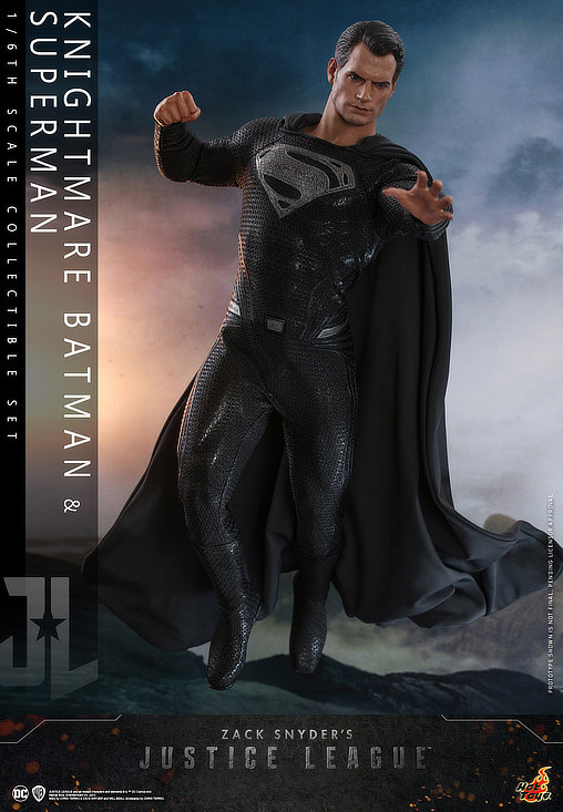 Zack Snyders Justice League: Knightmare Batman und Black Suit Superman, 1/6 Figur von Hot Toys
