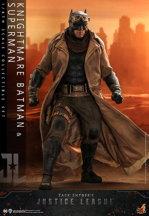 Zack Snyders Justice League: Knightmare Batman und Black Suit Superman, 1/6 Figur von Hot Toys