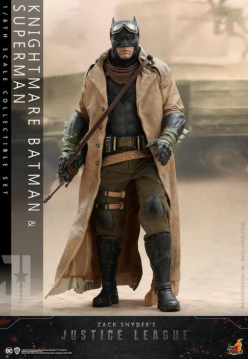Zack Snyders Justice League: Knightmare Batman und Black Suit Superman, 1/6 Figur von Hot Toys