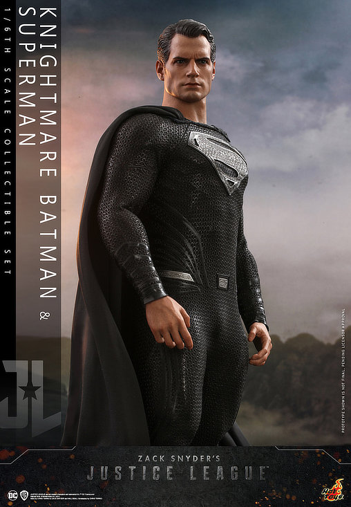 Zack Snyders Justice League: Knightmare Batman und Black Suit Superman, 1/6 Figur von Hot Toys