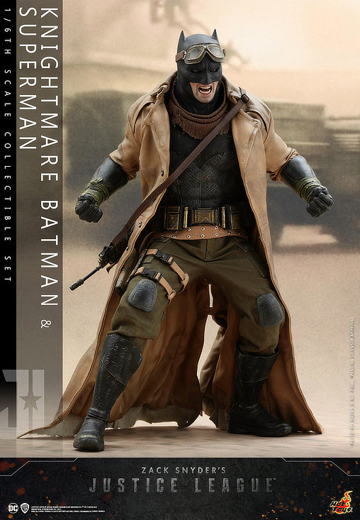 Zack Snyders Justice League: Knightmare Batman und Black Suit Superman, 1/6 Figur von Hot Toys