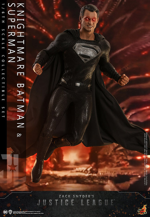 Zack Snyders Justice League: Knightmare Batman und Black Suit Superman, 1/6 Figur von Hot Toys