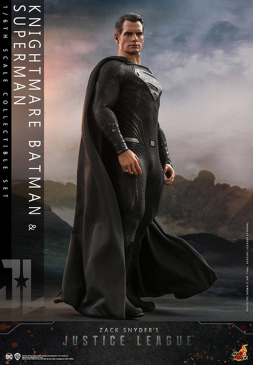 Zack Snyders Justice League: Knightmare Batman und Black Suit Superman, 1/6 Figur von Hot Toys