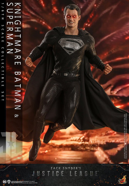 Zack Snyders Justice League: Knightmare Batman und Black Suit Superman, 1/6 Figur von Hot Toys