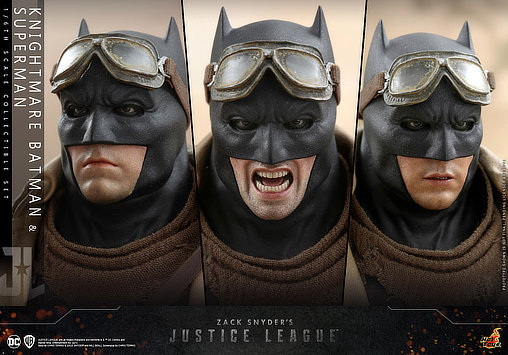 Zack Snyders Justice League: Knightmare Batman und Black Suit Superman, 1/6 Figur von Hot Toys