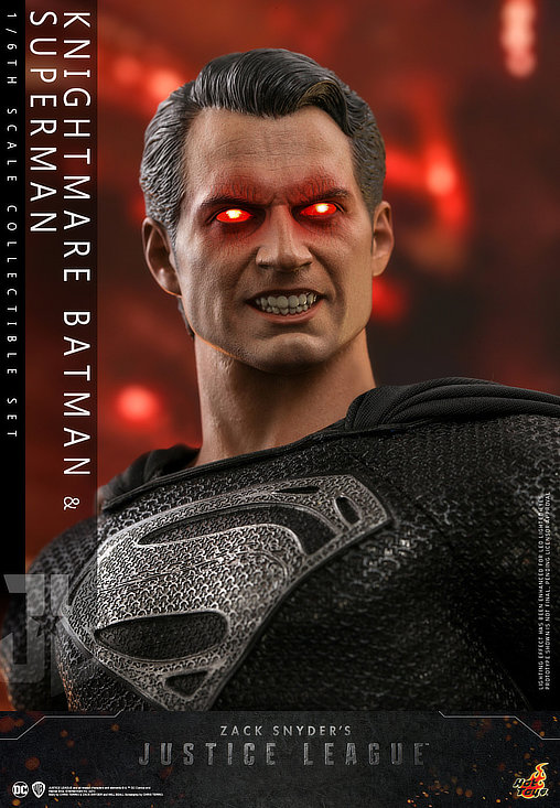 Zack Snyders Justice League: Knightmare Batman und Black Suit Superman, 1/6 Figur von Hot Toys