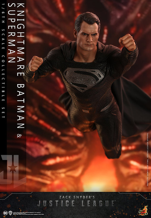 Zack Snyders Justice League: Knightmare Batman und Black Suit Superman, 1/6 Figur von Hot Toys
