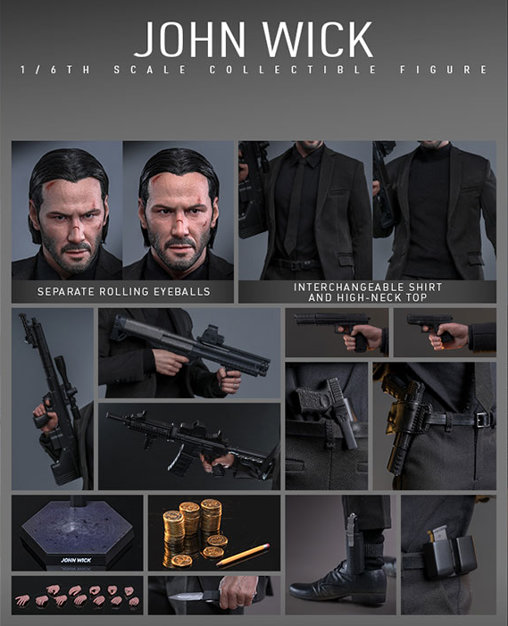 John Wick - Chapter 1: John Wick, 1/6 Figur von Hot Toys