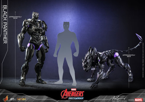 Marvels Avengers Mech Strike: Black Panther, 1/6 Figur von Hot Toys