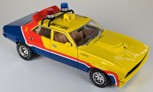 Mad Max 1: Max Rockatansky 1974 Ford Falcon XB Interceptor, Fertig-Modell von Greenlight
