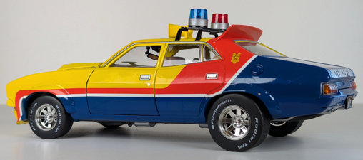 Mad Max 1: Max Rockatansky 1974 Ford Falcon XB Interceptor, Fertig-Modell von Greenlight