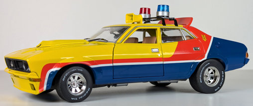 Mad Max 1: Max Rockatansky 1974 Ford Falcon XB Interceptor, Fertig-Modell von Greenlight