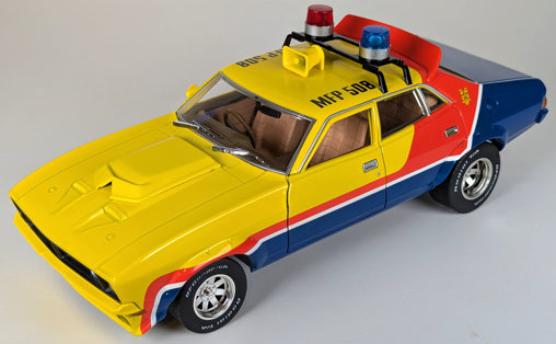 Mad Max 1: Max Rockatansky 1974 Ford Falcon XB Interceptor, Fertig-Modell von Greenlight