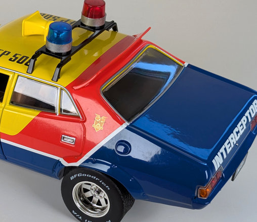 Mad Max 1: Max Rockatansky 1974 Ford Falcon XB Interceptor, Fertig-Modell von Greenlight