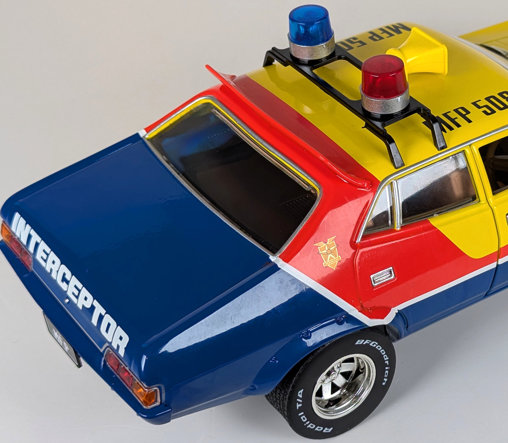 Mad Max 1: Max Rockatansky 1974 Ford Falcon XB Interceptor, Fertig-Modell von Greenlight