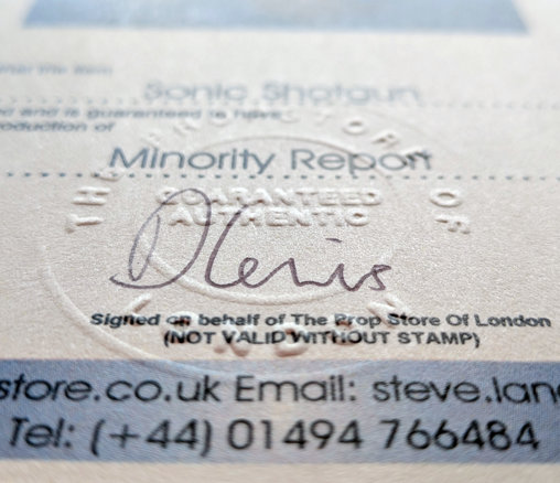 Minority Report: Sonic Shotgun - Screen-Used Stunt Prop, Fertig-Modell von Prop Department