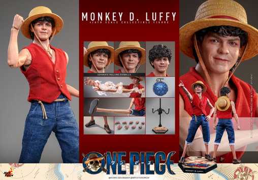 One Piece: Monkey D. Luffy, 1/6 Figur von Hot Toys