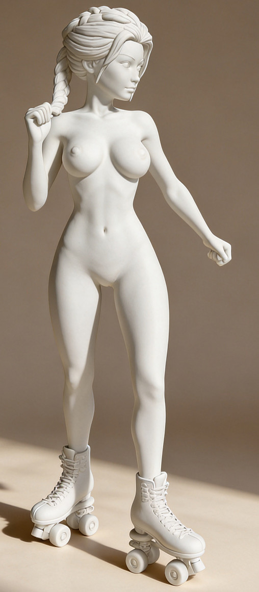 Opus Erotica: Barely Rolling Girl von SPACEart, weitere Produktansicht 1
