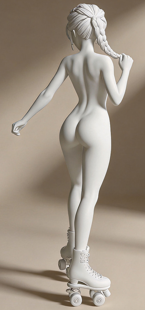Opus Erotica: Barely Rolling Girl von SPACEart, weitere Produktansicht 7