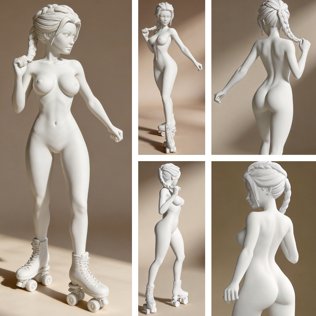 Opus Erotica: Barely Rolling Girl, Modell-Bausatz von SPACEart
