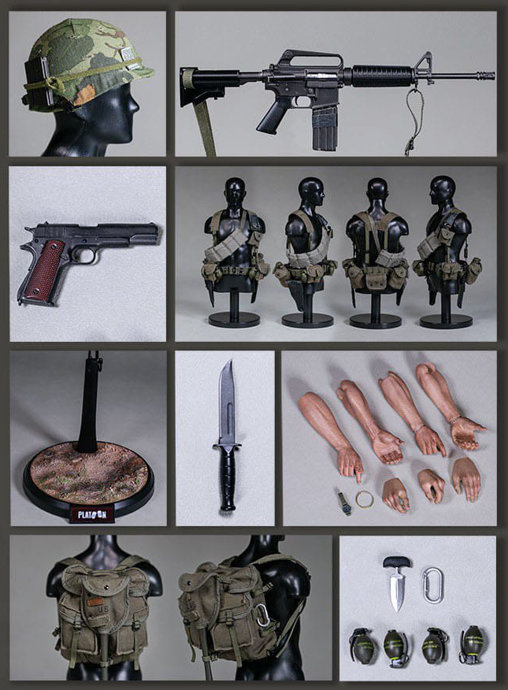 Platoon: Staff Sergeant Barnes, 1/6 Figur von Damtoys