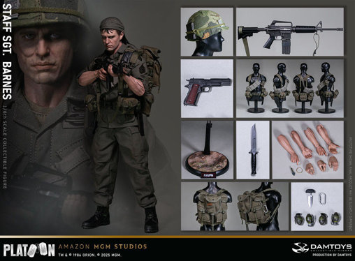 Platoon: Staff Sergeant Barnes, 1/6 Figur von Damtoys