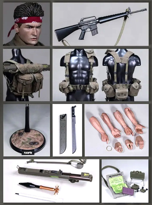 Platoon: Chris Taylor, 1/6 Figur von Damtoys