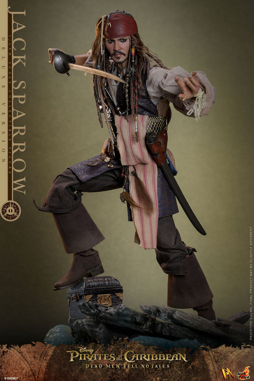 Pirates of the Caribbean - Dead Men Tell No Tales: Jack Sparrow - Deluxe, 1/6 Figur von Hot Toys