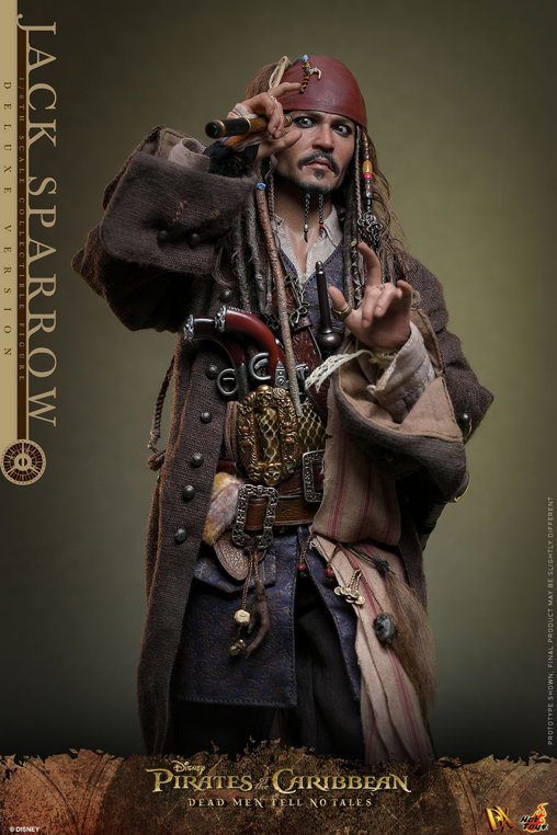 Pirates of the Caribbean - Dead Men Tell No Tales: Jack Sparrow - Deluxe, 1/6 Figur von Hot Toys