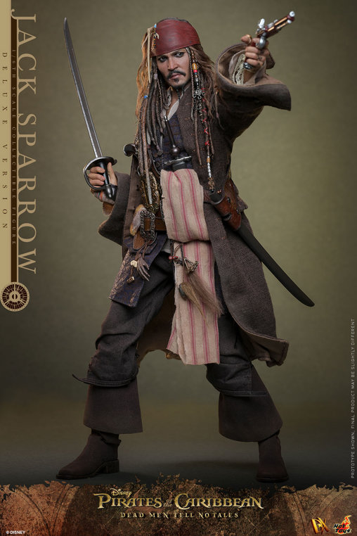 Pirates of the Caribbean - Dead Men Tell No Tales: Jack Sparrow - Deluxe, 1/6 Figur von Hot Toys