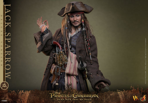 Pirates of the Caribbean - Dead Men Tell No Tales: Jack Sparrow - Deluxe, 1/6 Figur von Hot Toys