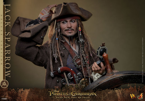 Pirates of the Caribbean - Dead Men Tell No Tales: Jack Sparrow - Deluxe, 1/6 Figur von Hot Toys