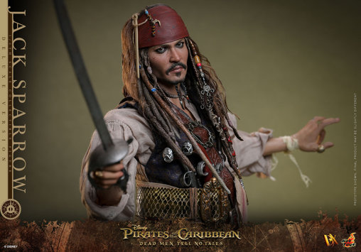 Pirates of the Caribbean - Dead Men Tell No Tales: Jack Sparrow - Deluxe, 1/6 Figur von Hot Toys