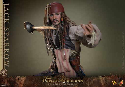 Pirates of the Caribbean - Dead Men Tell No Tales: Jack Sparrow - Deluxe, 1/6 Figur von Hot Toys
