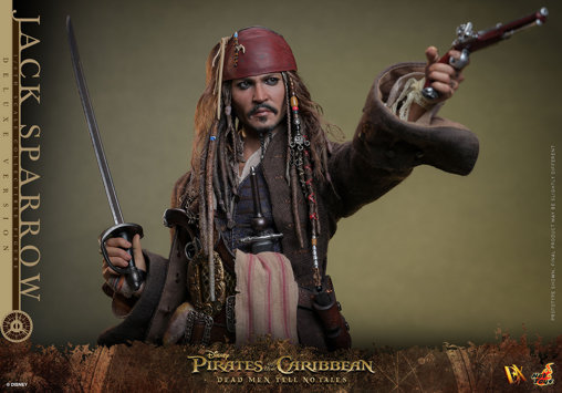 Pirates of the Caribbean - Dead Men Tell No Tales: Jack Sparrow - Deluxe, 1/6 Figur von Hot Toys