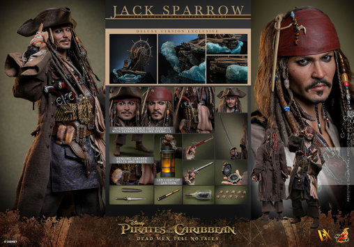 Pirates of the Caribbean - Dead Men Tell No Tales: Jack Sparrow - Deluxe, 1/6 Figur von Hot Toys