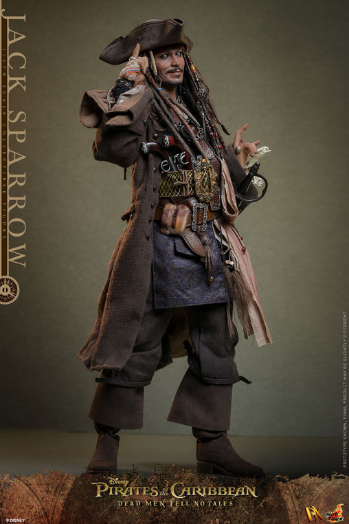 Pirates of the Caribbean - Dead Men Tell No Tales: Jack Sparrow, 1/6 Figur von Hot Toys