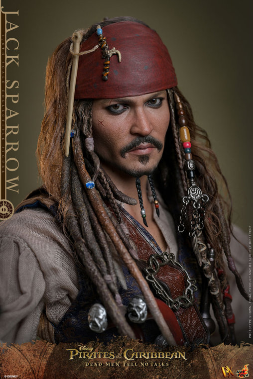 Pirates of the Caribbean - Dead Men Tell No Tales: Jack Sparrow, 1/6 Figur von Hot Toys