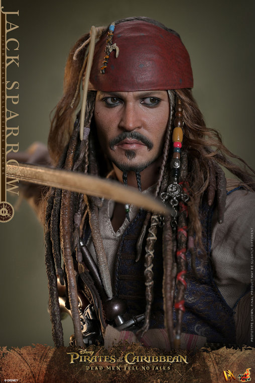 Pirates of the Caribbean - Dead Men Tell No Tales: Jack Sparrow, 1/6 Figur von Hot Toys
