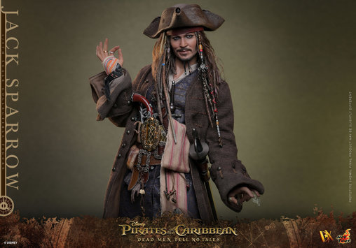 Pirates of the Caribbean - Dead Men Tell No Tales: Jack Sparrow, 1/6 Figur von Hot Toys