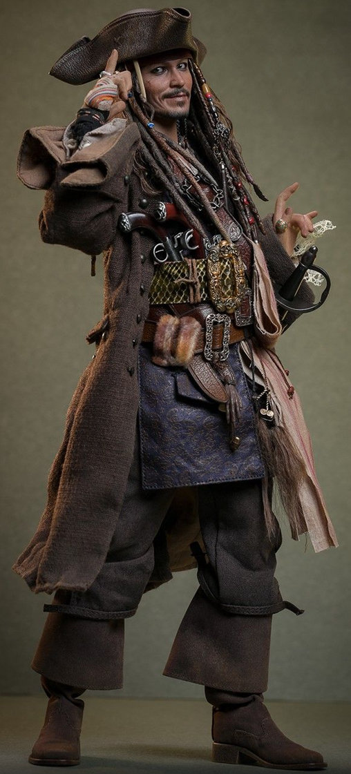 Pirates of the Caribbean - Dead Men Tell No Tales: Jack Sparrow, 1/6 Figur von Hot Toys