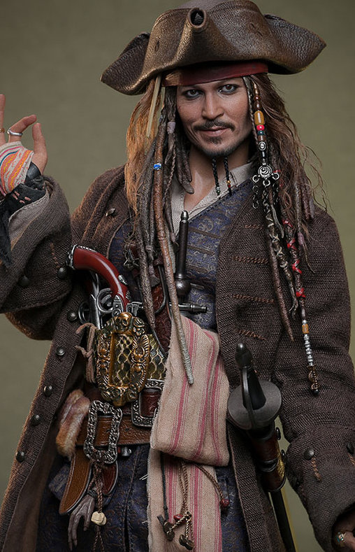 Pirates of the Caribbean - Dead Men Tell No Tales: Jack Sparrow, 1/6 Figur von Hot Toys