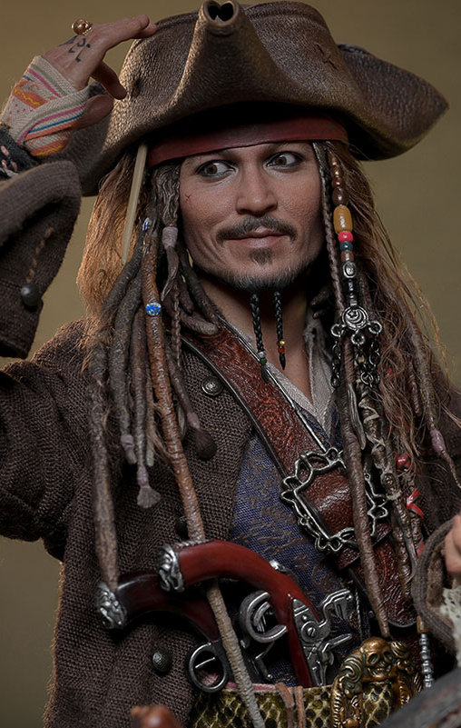 Pirates of the Caribbean - Dead Men Tell No Tales: Jack Sparrow, 1/6 Figur von Hot Toys