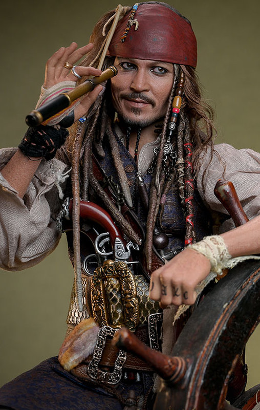 Pirates of the Caribbean - Dead Men Tell No Tales: Jack Sparrow, 1/6 Figur von Hot Toys