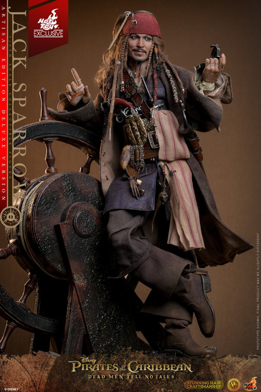 Pirates of the Caribbean - Dead Men Tell No Tales: Jack Sparrow - Artisan Deluxe, 1/6 Figur von Hot Toys